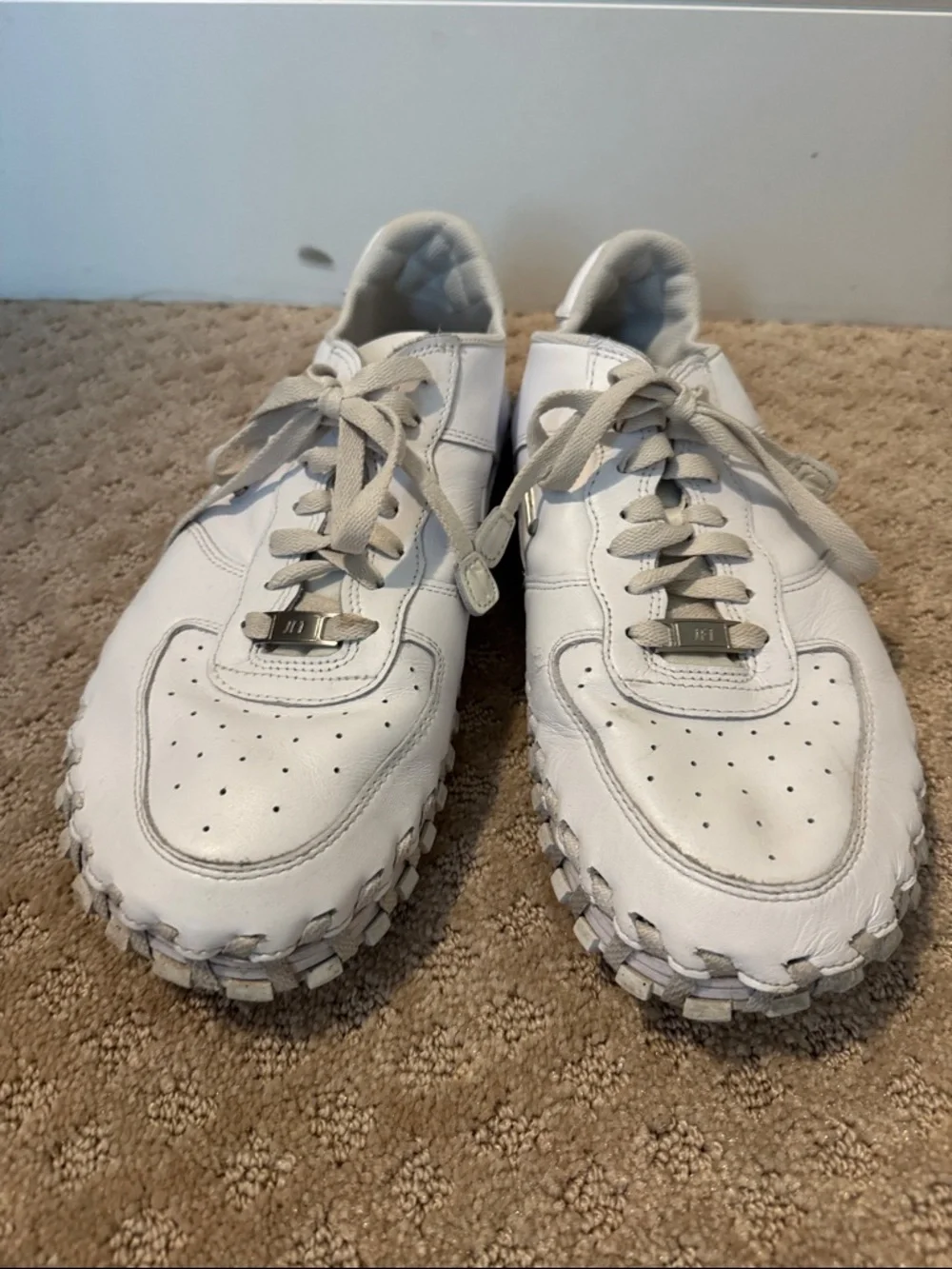 Nike x Jacquemus JF1 low LX White Leather Men’s Casual Sneakers - Picture 2 of 9